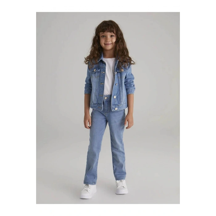 LCW Kids İndigo Kız Çocuk Jean Pantolon
