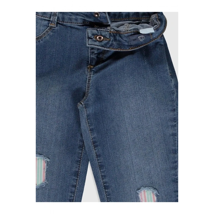 LCW Kids Indigo Kız Çocuk Jean Pantolon