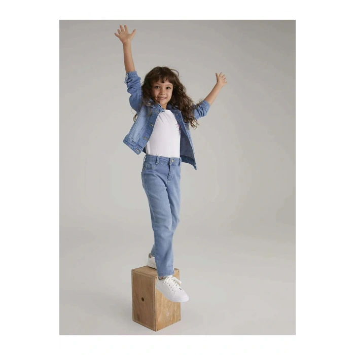 LCW Kids İndigo Kız Çocuk Jean Pantolon