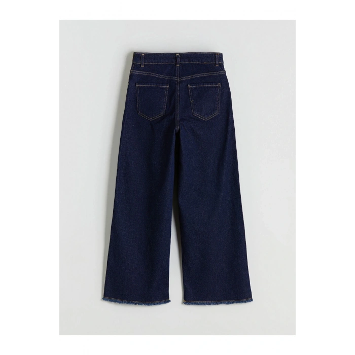 LCW Kids Indigo Wideleg Kız Çocuk Jean Pantolon