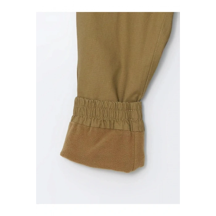 LCW Kids Kahverengi Beli Lastikli Polar Astarlı Erkek Çocuk Pantolon