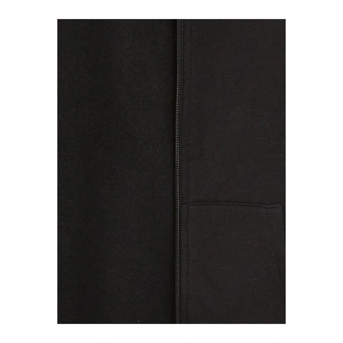 LCW Kids Kapüşonlu Basic Uzun Kollu Kız Çocuk Fermuarlı Sweatshirt