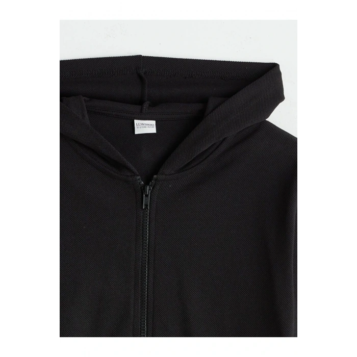 LCW Kids Kapüşonlu Erkek Çocuk Fermuarlı Sweatshirt