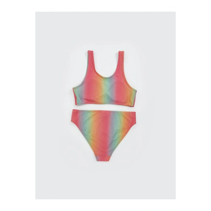 LCW Kids Karişik Hızlı Kuruyan UV Korumalı Kız Çocuk Bikini