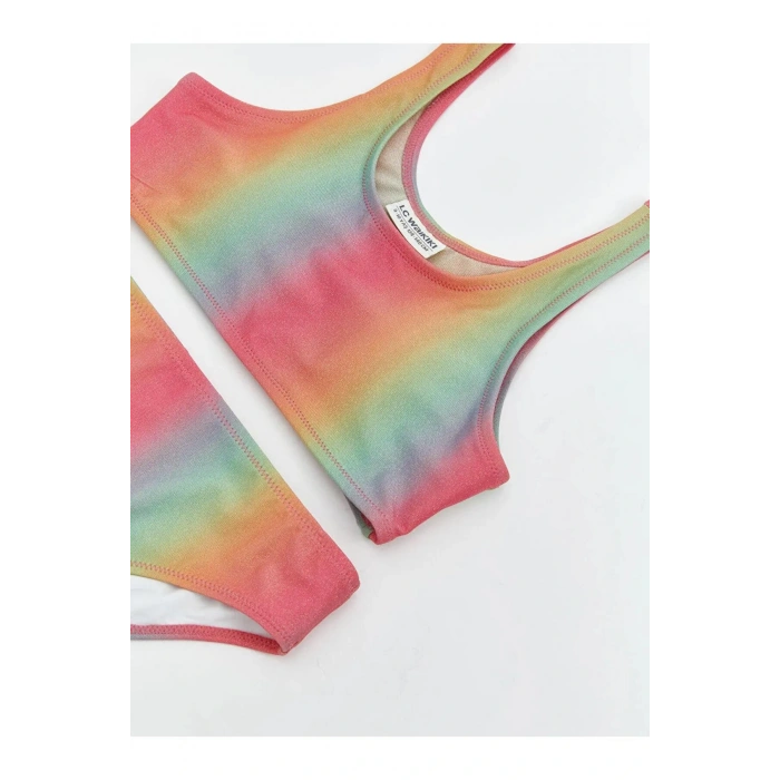 LCW Kids Karişik Hızlı Kuruyan UV Korumalı Kız Çocuk Bikini