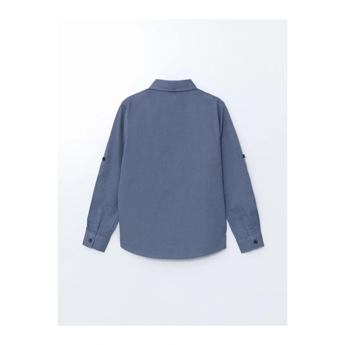 LCW Kids Keten Karışımlı Erkek Çocuk Gömlek