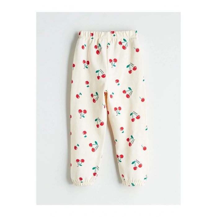 LCW Kids Kiraz Baskılı Kız Çocuk Jogger Eşofman Altı (W5)