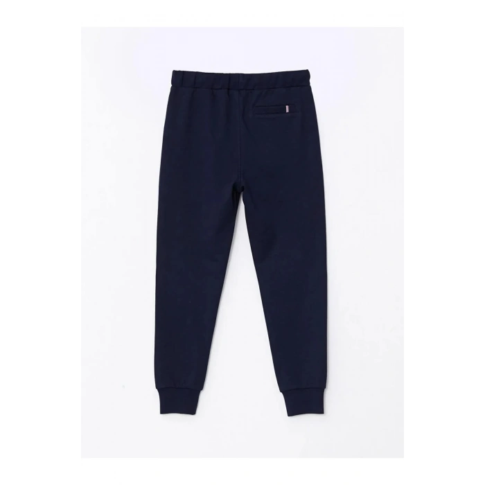 LCW Kids Lacivert Beli Lastikli Nakış Detaylı Erkek Çocuk Jogger Eşofman Altı