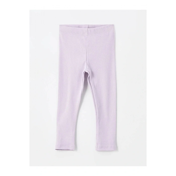 LCW Kids Mavi Beli Lastikli Çizgili Kız Bebek Tayt 3lü