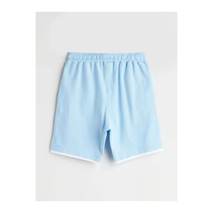 LCW Kids Mavi Beli Lastikli Erkek Çocuk Şort