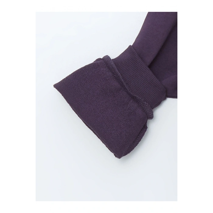 Lcw Kids Mor Bisiklet Yaka Uzun Kollu Baskılı Erkek Çocuk Sweatshirt