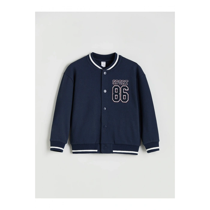 LCW Kids Nakışlı Uzun Kollu Erkek Çocuk Kolej Ceket (W5)