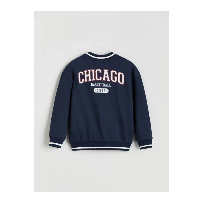 LCW Kids Nakışlı Uzun Kollu Erkek Çocuk Kolej Ceket (W5)