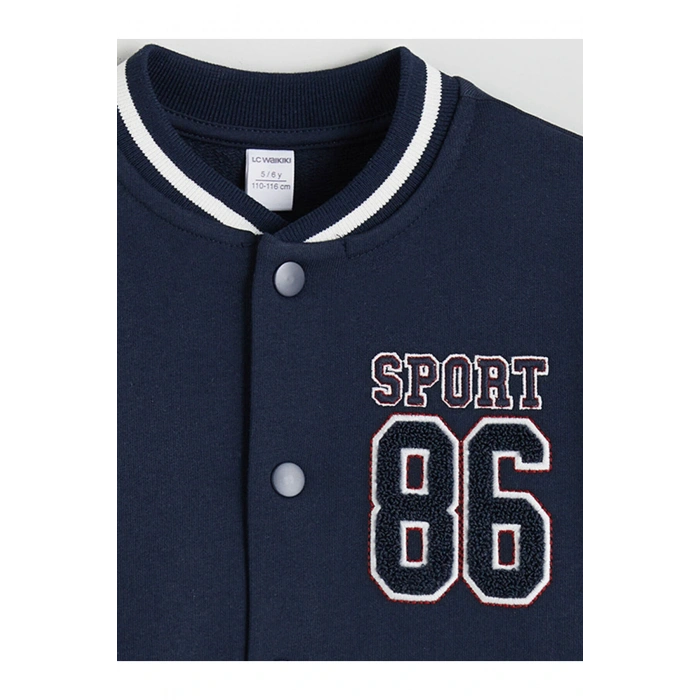 LCW Kids Nakışlı Uzun Kollu Erkek Çocuk Kolej Ceket (W5)