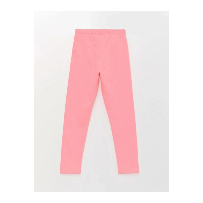 LCW Kids Pembe Beli Lastikli Basic Kız Çocuk Tayt