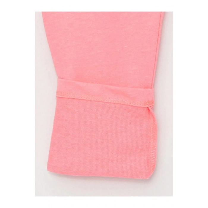 LCW Kids Pembe Beli Lastikli Basic Kız Çocuk Tayt