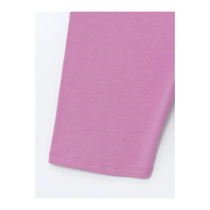 LCW Kids Pembe Beli Lastikli Kız Çocuk Kısa Tayt