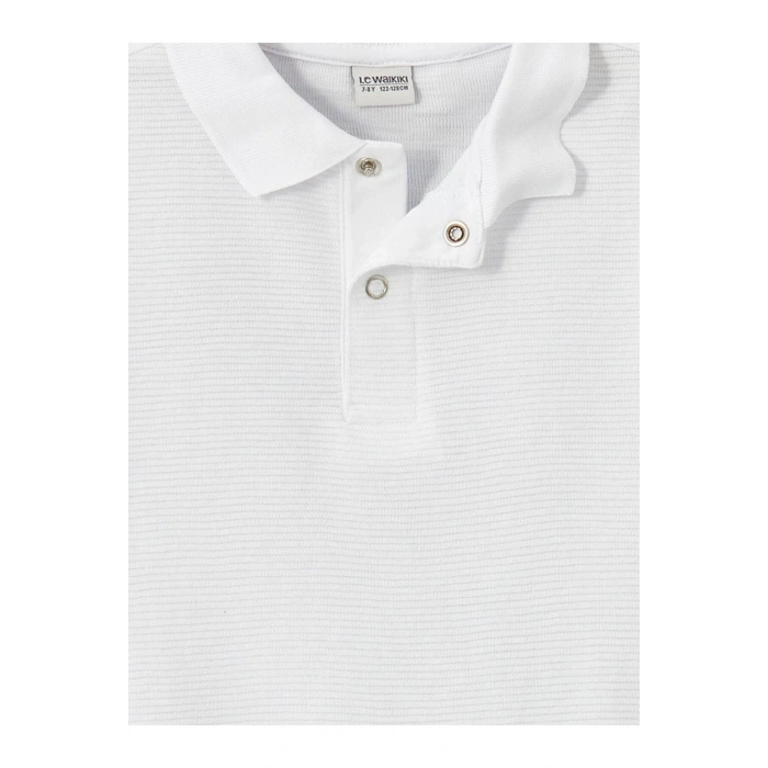 LCW Kids Polo Yaka Dokulu Erkek Çocuk Tişört