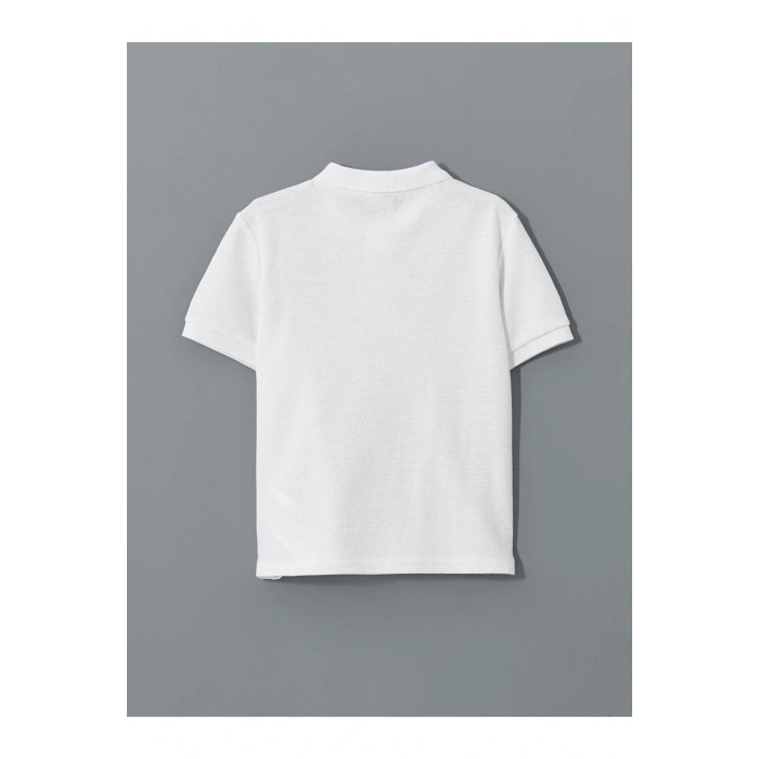 LCW Kids Polo Yaka Dokulu Erkek Çocuk Tişört