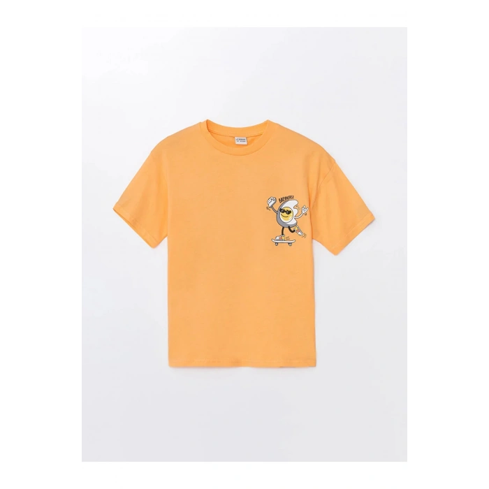 LCW Kids Rahat Kalıp Bisiklet Yaka Erkek Çocuk Tişört