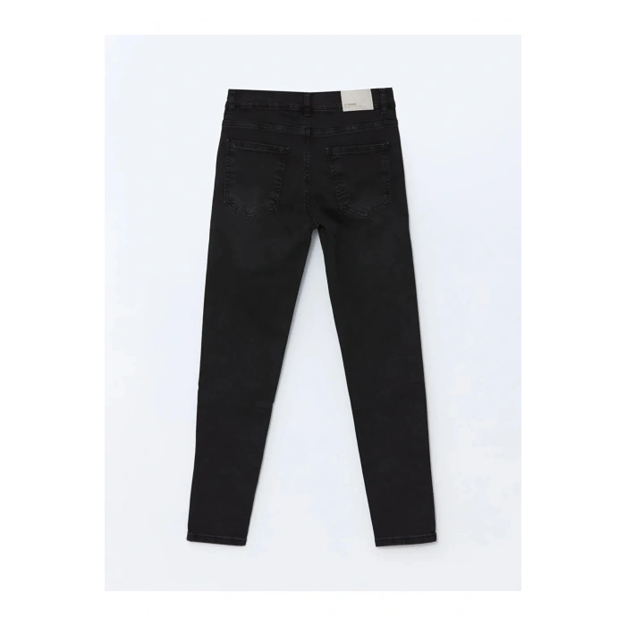 LCW Kids Siyah Beli Ayarlanabilir Lastikli Erkek Çocuk Jean Pantolon