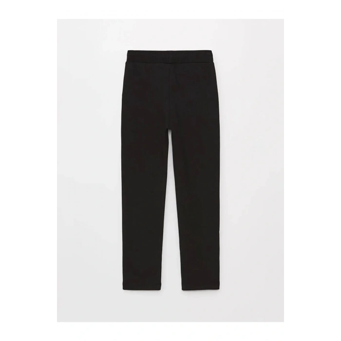 LCW Kids Siyah Beli Lastikli Basic Kız Çocuk Eşofman Altı