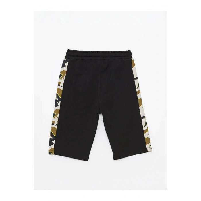 LCW Kids Siyah Beli Lastikli Baskılı Erkek Çocuk Roller