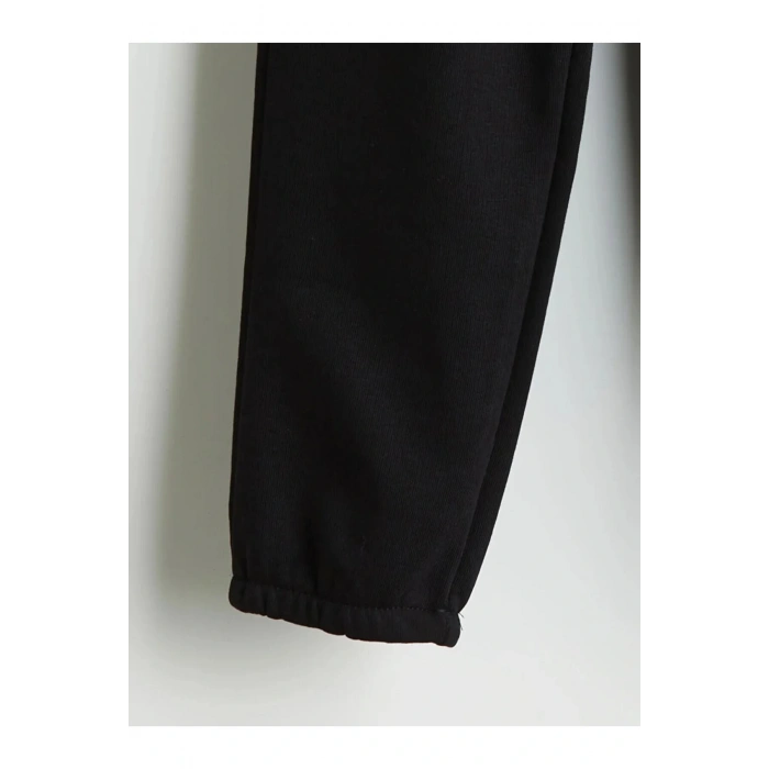 LCW Kids Siyah Beli Lastikli Erkek Çocuk Jogger Eşofman Altı