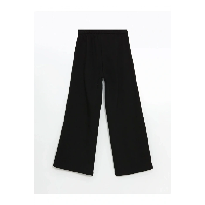 LCW Kids Siyah Beli Lastikli Kalın Kız Çocuk Eşofman Alt