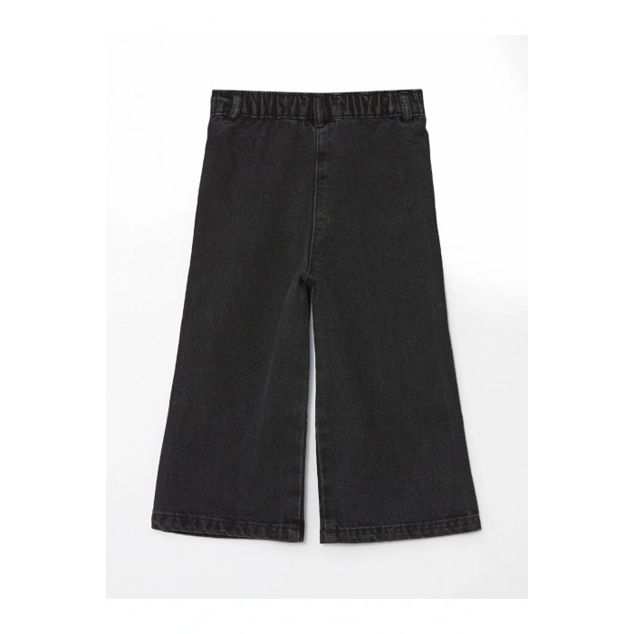 Lcw Kids Siyah Beli Lastikli Kız Bebek Jean Pantolon