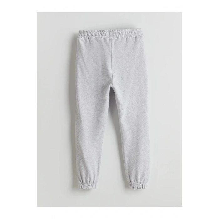 LCW Kids Siyah Beli Lastikli Kız Çocuk Jogger Eşofman Altı 2li