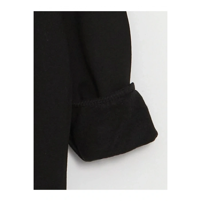 LCW Kids Siyah Bisiklet Yaka Baskılı Uzun Kollu Erkek Çocuk Sweatshirt