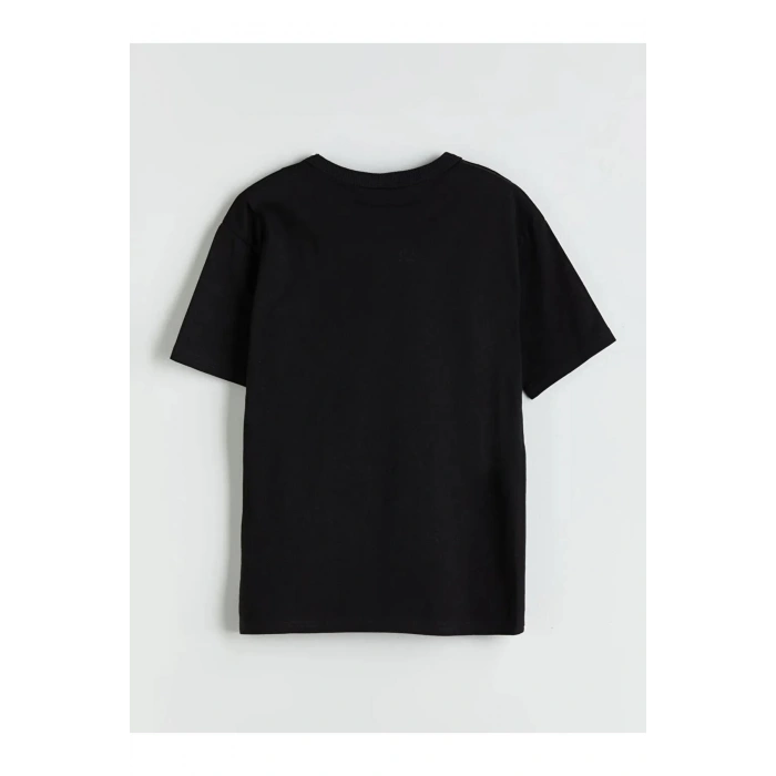 LCW Kids Siyah Bisiklet Yaka Erkek Çocuk Tişört 2li