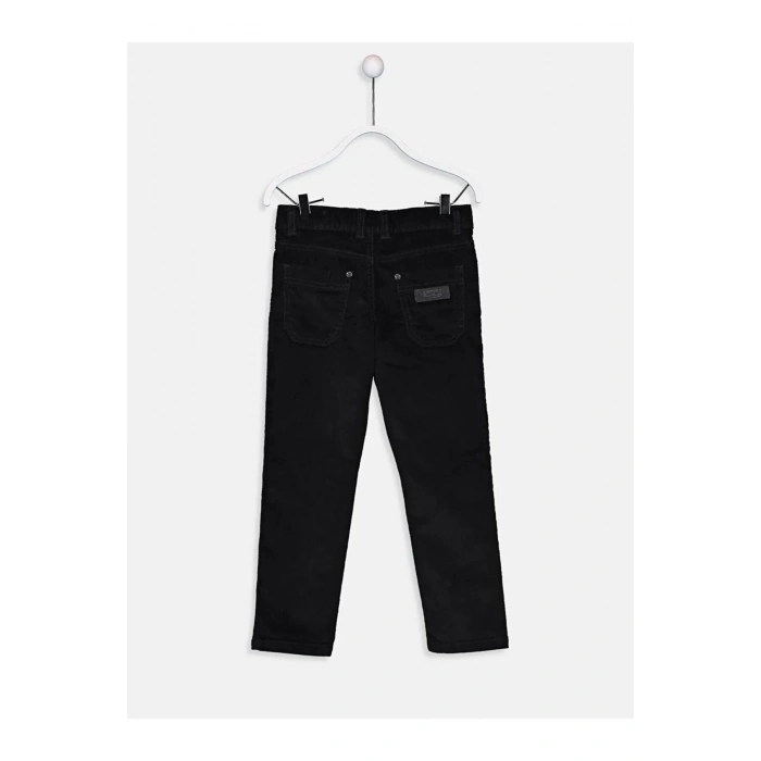 LCW Kids Siyah Skinny Kadife Erkek Çocuk Pantolon