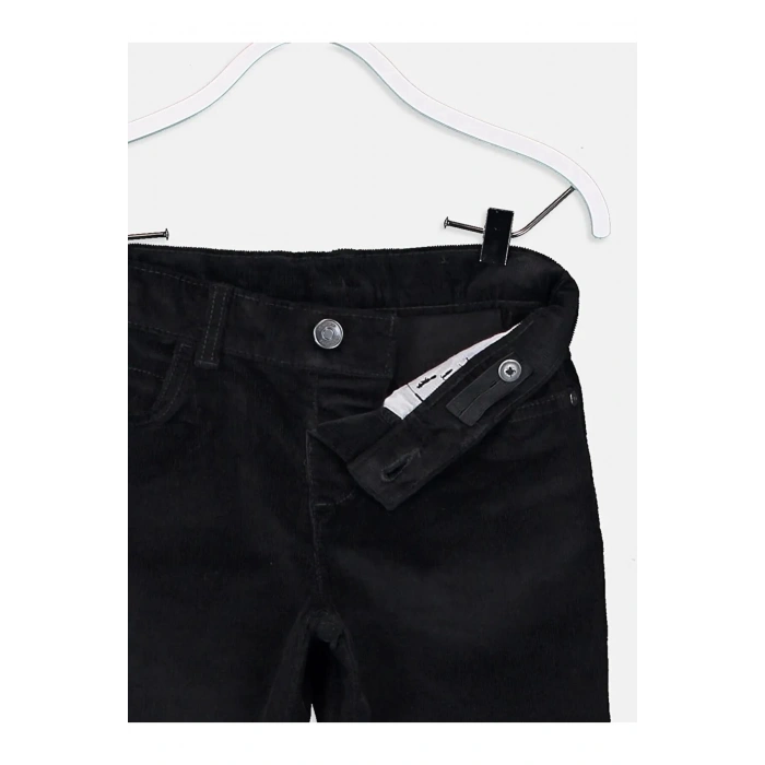 LCW Kids Siyah Skinny Kadife Erkek Çocuk Pantolon