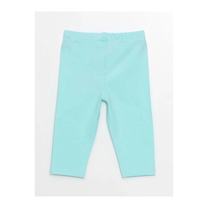 LCW Kids turkuaz Beli Lastikli Kız Bebek Basic Tayt
