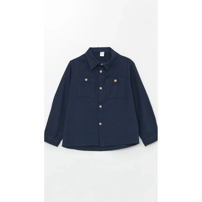 LCW Kids Uzun Kollu Basic Erkek Çocuk Gömlek (W4)