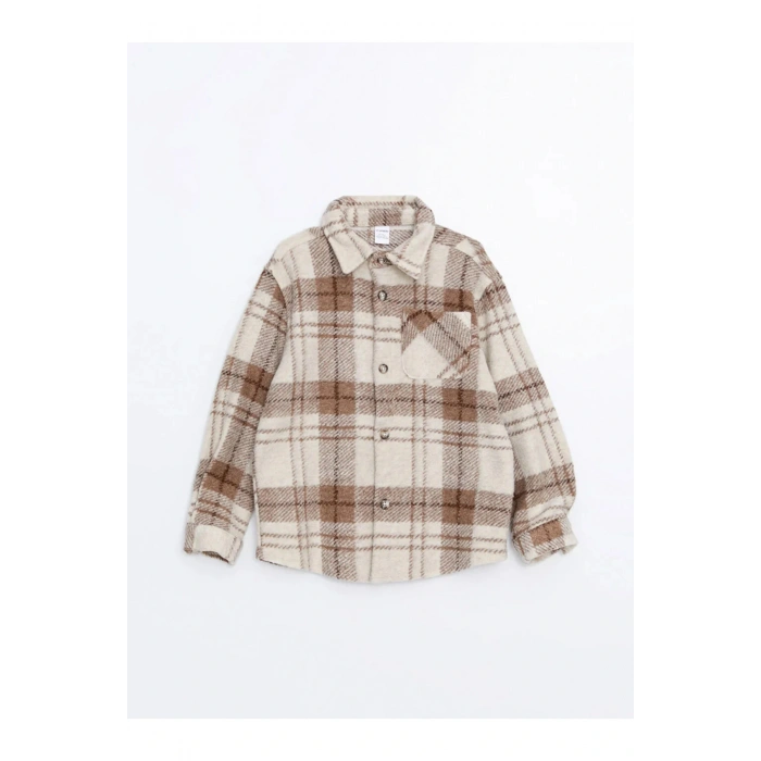 LCW Kids Uzun Kollu Ekose Desenli Erkek Çocuk Oduncu Gömlek