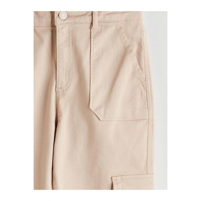 LCW Kids Wideleg Kız Çocuk Kargo Pantolon (W5)
