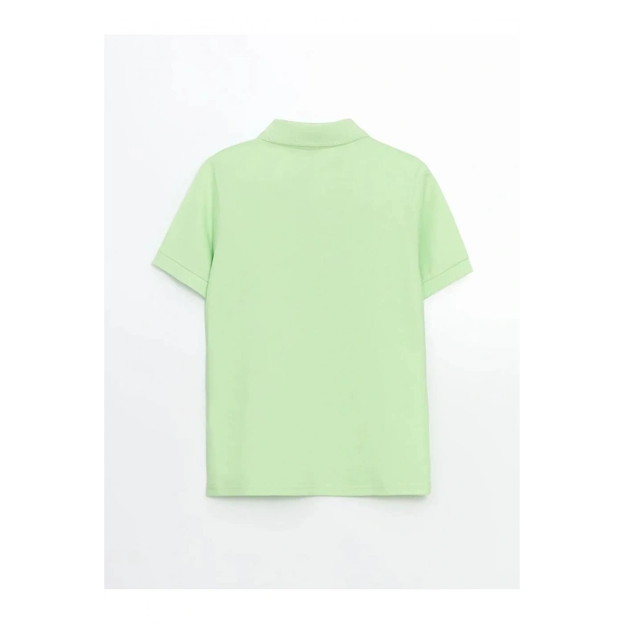 LCW Kids Yeşil Polo Yaka Erkek Çocuk Tişört