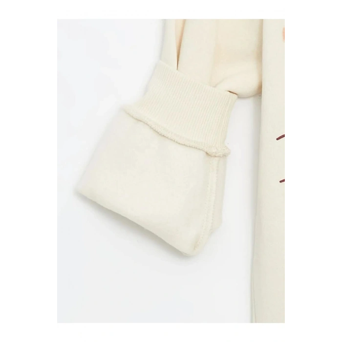 LCW KidsBej Bisiklet Yaka Erkek Çocuk Kalın Sweatshirt