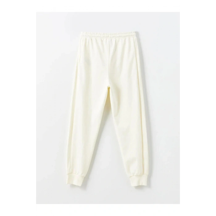 LCW KidsEkru Beli Lastikli Erkek Çocuk Jogger Eşofman Altı