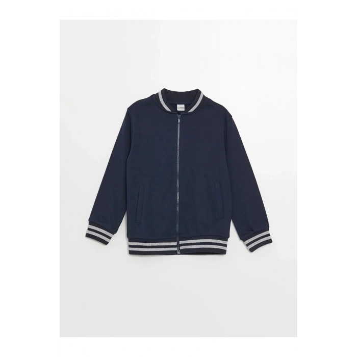 LCW KidsLacivert Basic Uzun Kollu Erkek Çocuk Hırka