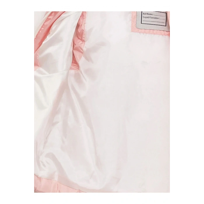 LCW Kids Pembe Kapüşonlu Basic Kız Çocuk Şişme Yelek