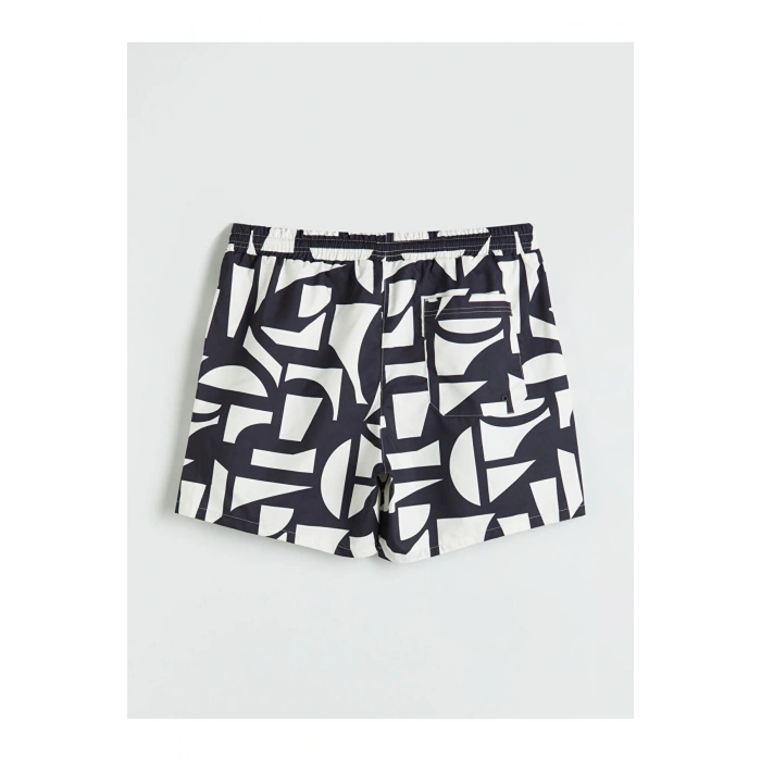 LCW Kısa Boy Desenli Erkek Deniz Şortu