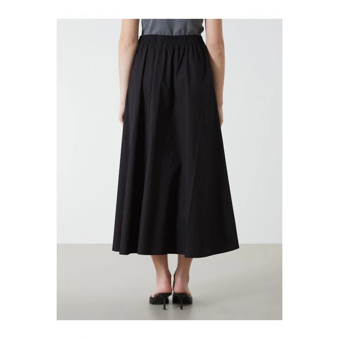 LCW Modest Beli Lastikli Kadın Kloş Etek