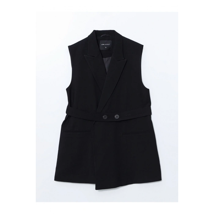 LCW Modest Ceket Yaka Kadın Klasik Yelek