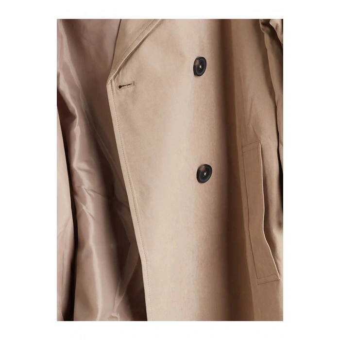 LCW ModestBej Kruvaze Yaka Kadın Trençkot