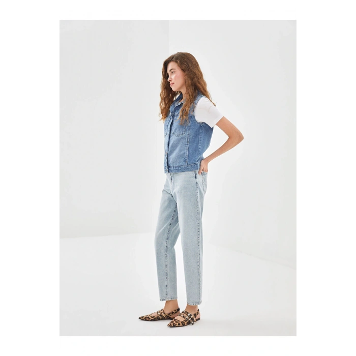 Lcw Mom Fit Kadın Jean Pantolon