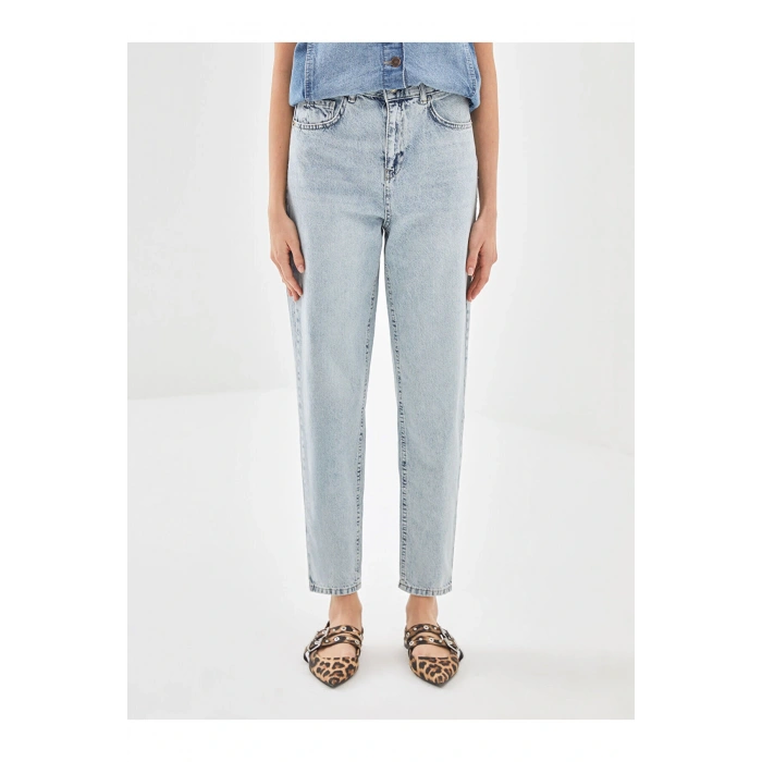 Lcw Mom Fit Kadın Jean Pantolon